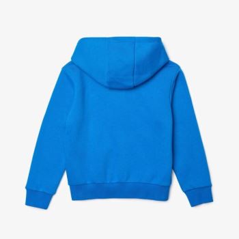 Lacoste SPORT Tennis Zippered Fleece Sweatshirt - Mikiny Dětské Blankyt / Tmavě Blankyt Blankyt | CZ